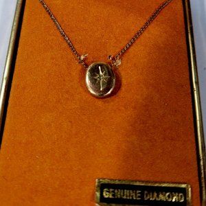 Vintage LaMode GoldFilled Pendant Diamond
